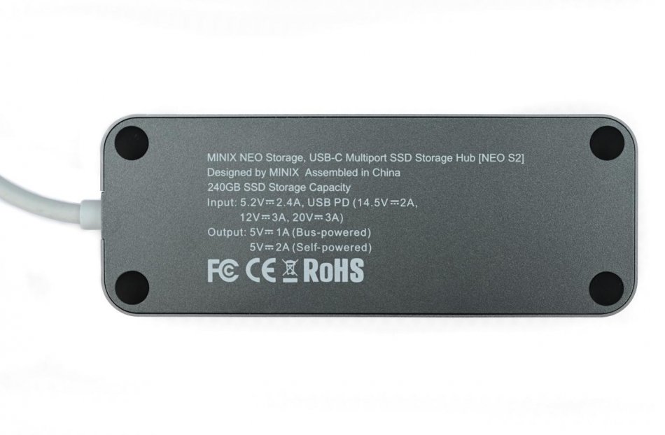 MINIX NEO Storage, USB-C Multiport Adapter, 240GB SSD