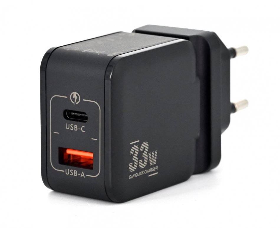 MINIX P1 Mini, 2 Port 33W GaN Schnell-Ladegerät USB-C & USB-A